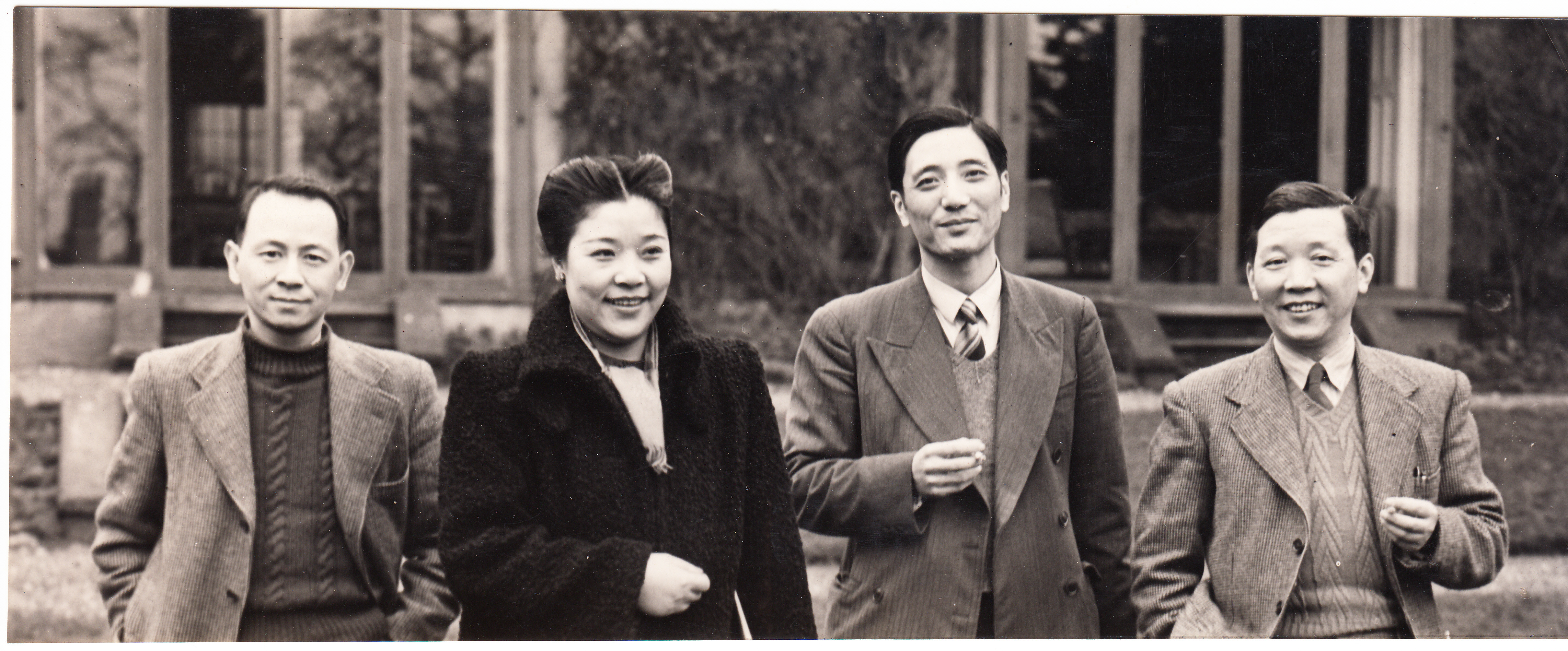 The four artists selected by Xu Beihong, 1946